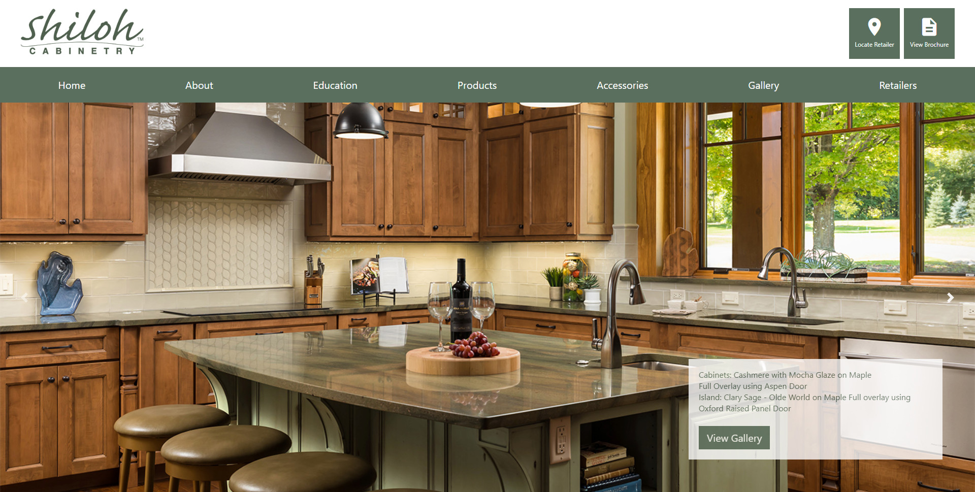 Shiloh Cabinetry website